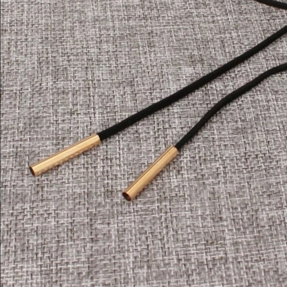 Long Black Rope Necklace - Picture 3 of 3